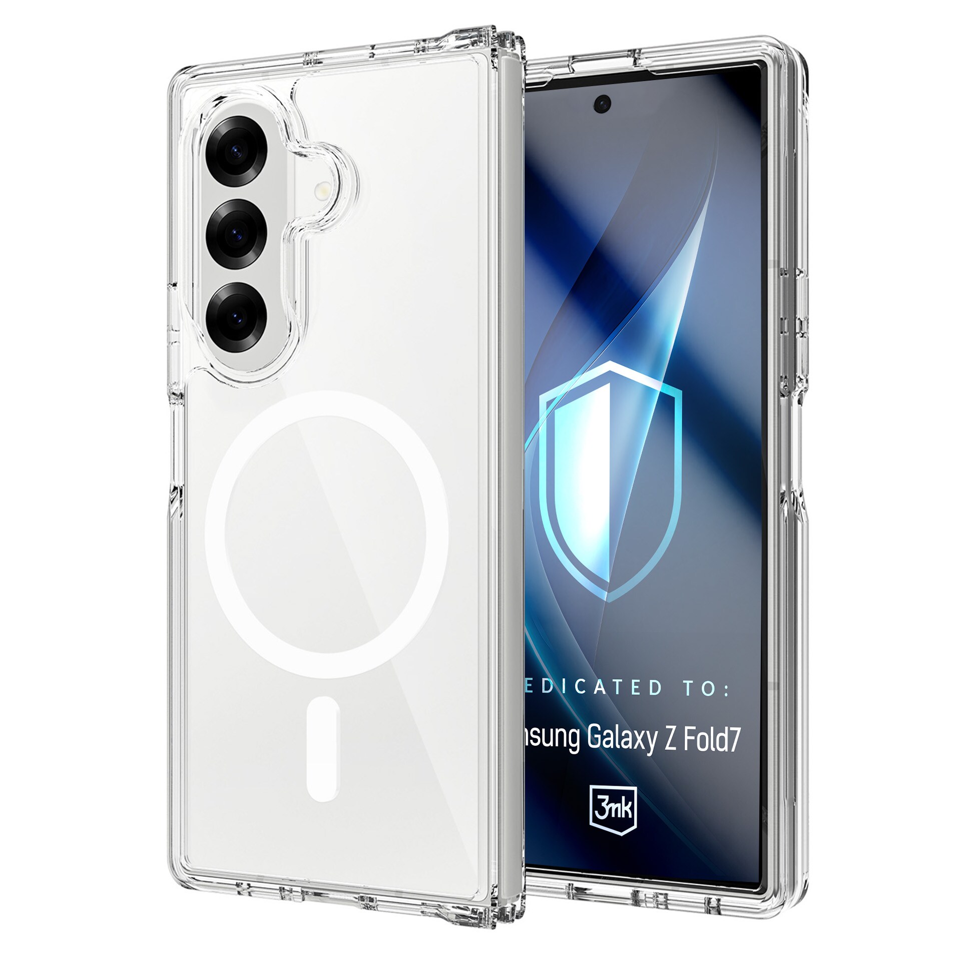 3mk Armor MagCase Samsung Galaxy Z Fold 7:lle – läpinäkyvä
