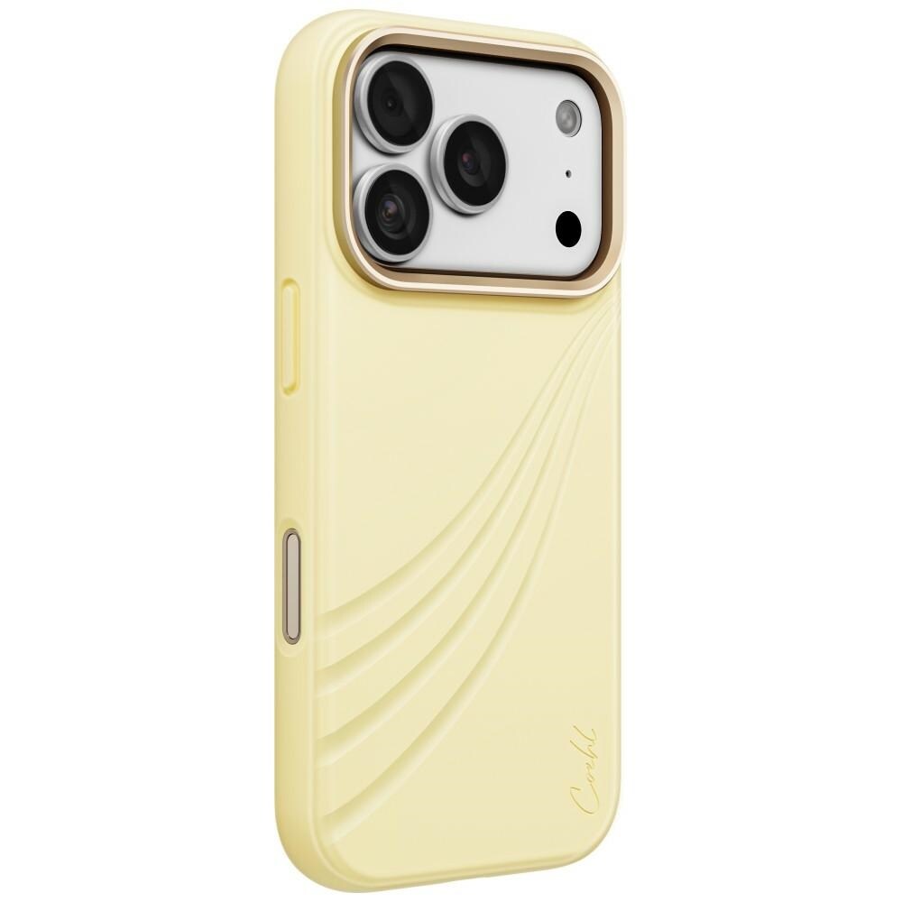 Uniq Coehl Serina -magnetinen latauskotelo iPhone 18 Pro / 17 Pro - keltainen