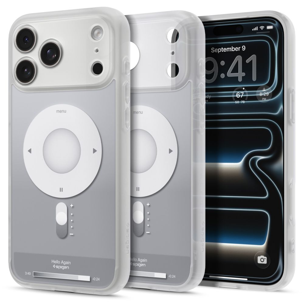 Spigen Ultra Hybrid MagSafe -suojakotelo iPhone 18 Pro / 17 Pro - hopea