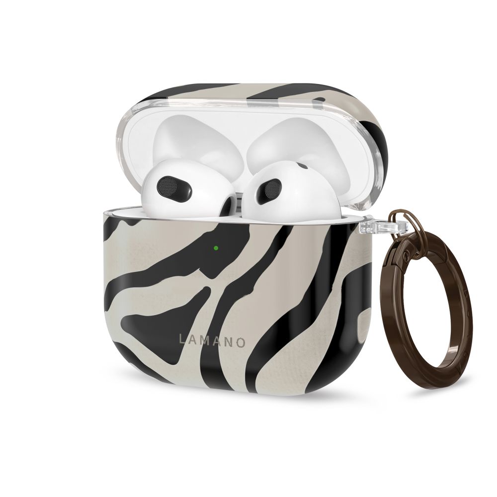 Tech-Protect Lamano -kotelo AirPods 4 / 5:lle – musta ja beige