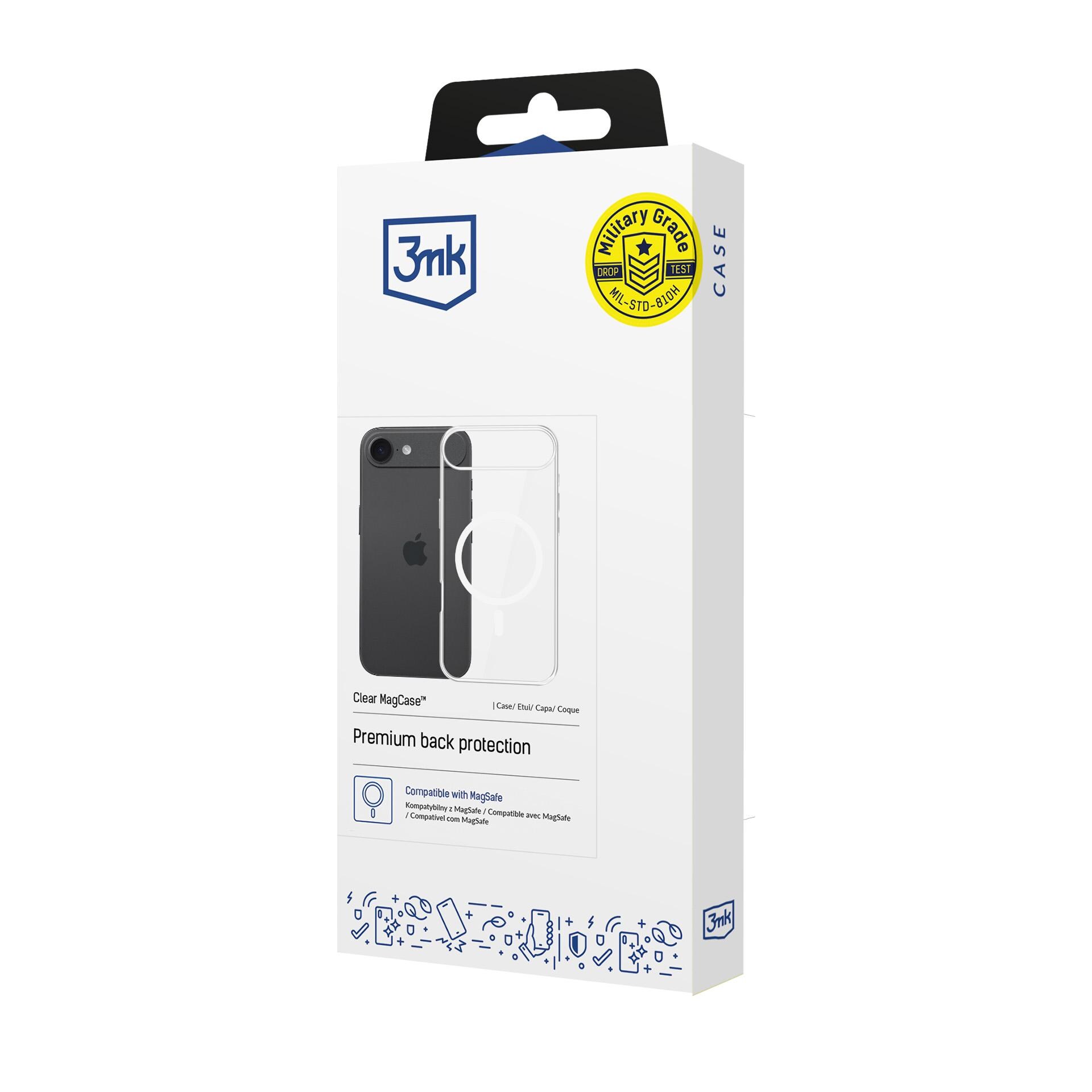 3mk Clear MagCase Apple iPhone 17 Air -malliin – läpinäkyvä