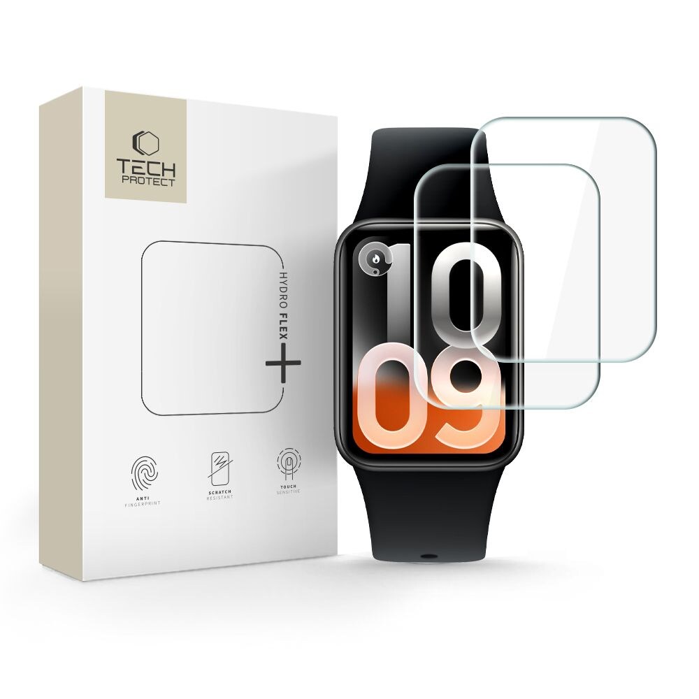 Tech-Protect Hydro flex+ -hydrogeelikalvopakkaus (2 kpl) Xiaomi Smart Band 10 Pro -rannekkeelle