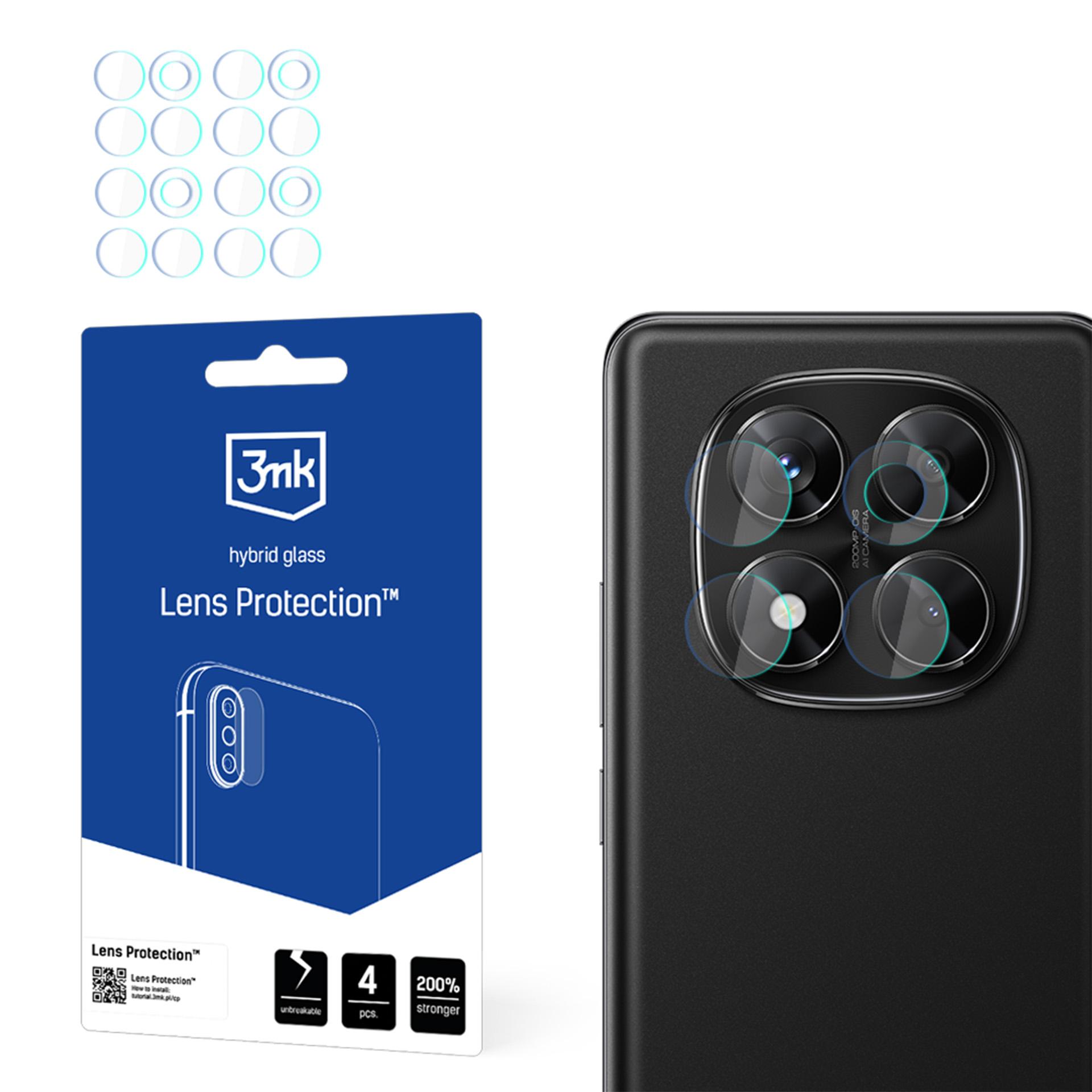 3mk:n kameran linssinsuojus (hybridilasi) Xiaomi Redmi Note 14 Pro 4G -mallille