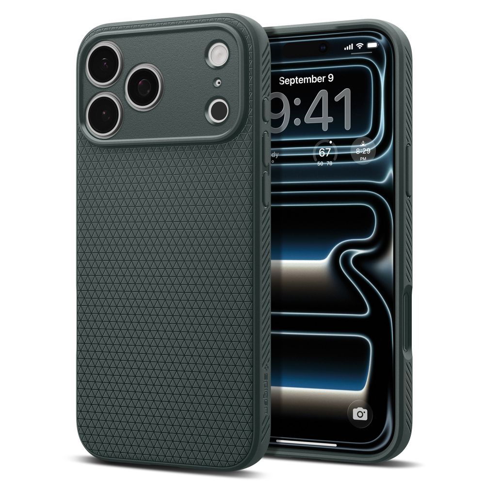 Spigen Athlex Air -suojakotelo iPhone 18 Pro / 17 Pro - vihreä