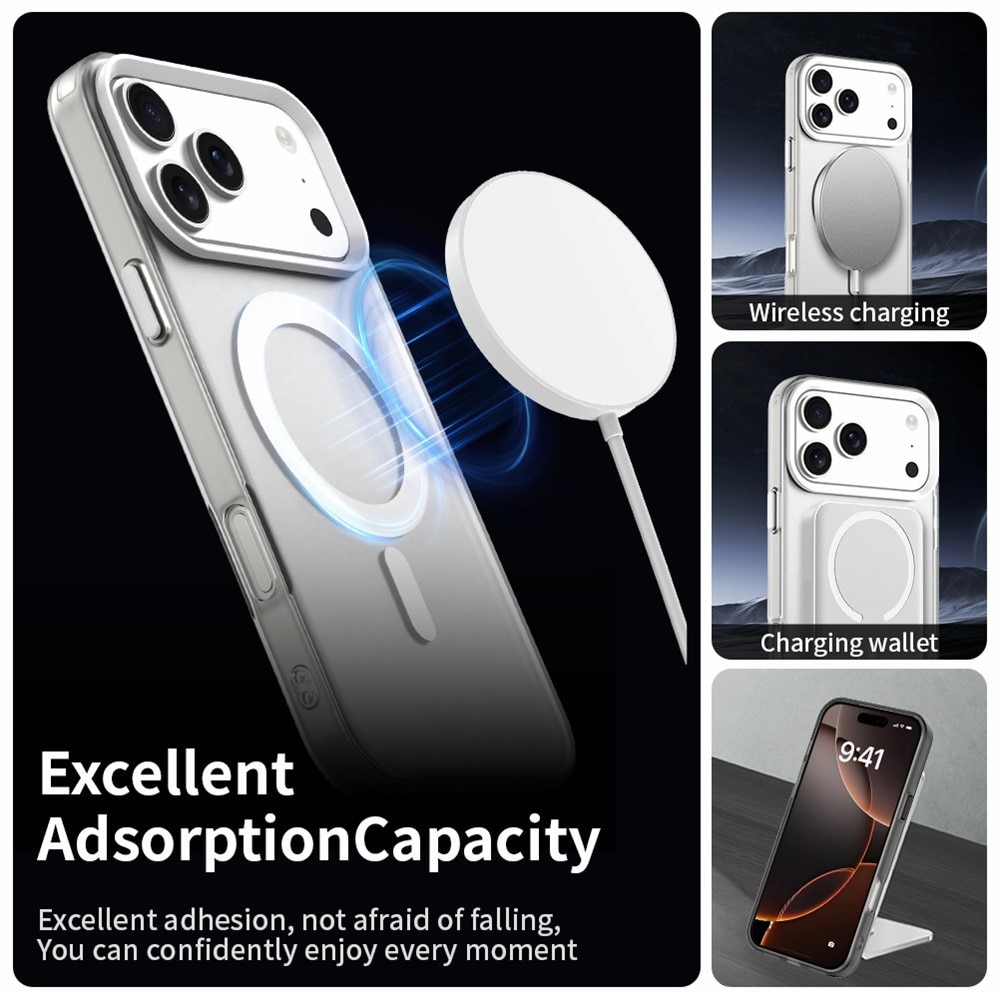 iPhone 18 Pro Max / 17 Pro Max PC PET TPU -hybridimagneettikotelo – valkoinen
