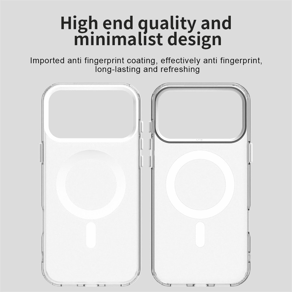 iPhone 18 Pro Max / 17 Pro Max PC PET TPU -hybridimagneettikotelo – valkoinen