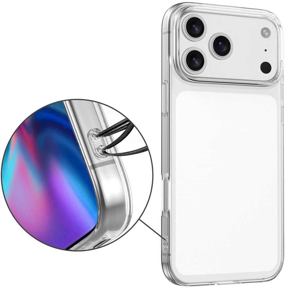 iPhone 18 Pro / 17 Pro:n sormenjälkiä hylkivä TPU-suojakotelo – läpinäkyvä