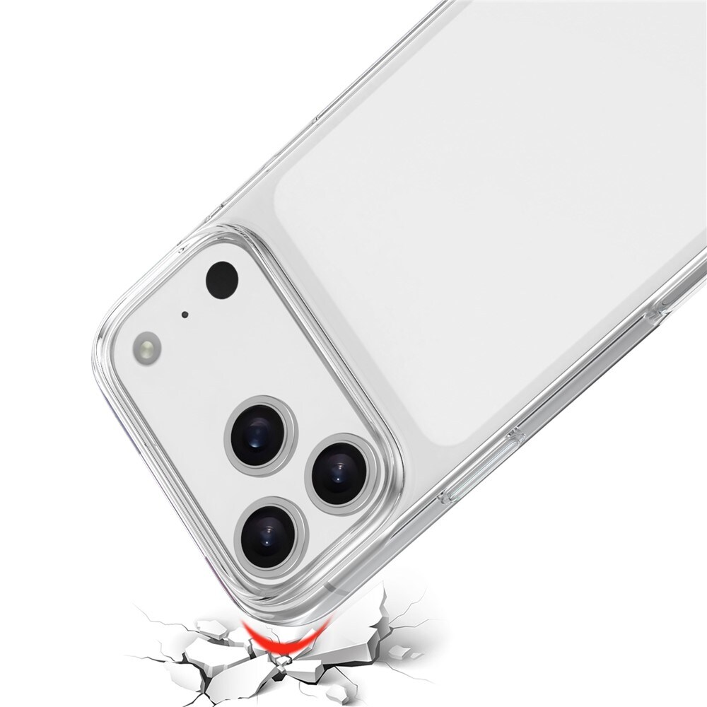 iPhone 18 Pro Max / 17 Pro Max -sormenjälkiä hylkivä TPU-suojakotelo – läpinäkyvä