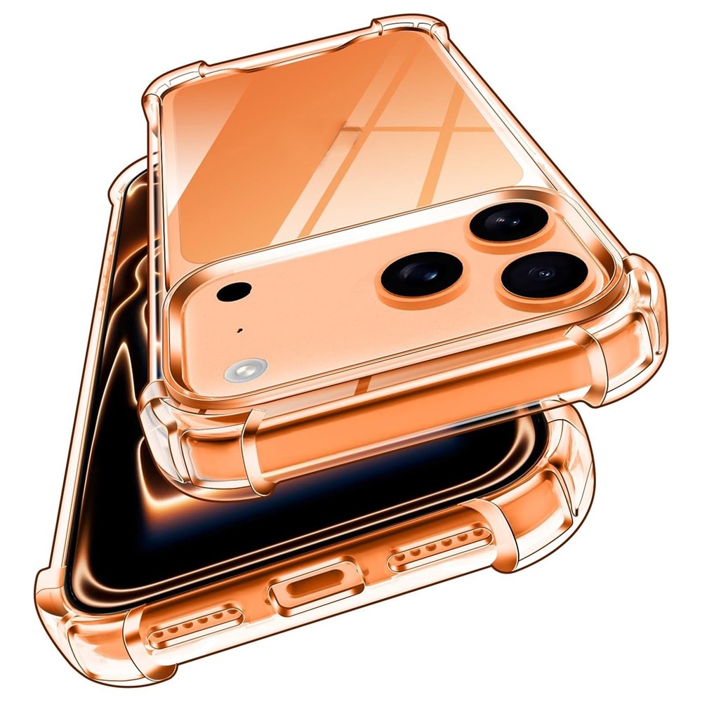 Hybridi-akryyli-TPU-suojakotelo iPhone 18 Pro Max / 17 Pro Max, kameransuojalla – läpinäkyvä