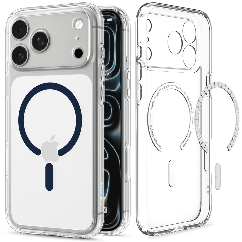 Spigen Ultra Hybrid MagSafe -suojakotelo iPhone 18 Pro / 17 Pro - kirkas laivansininen