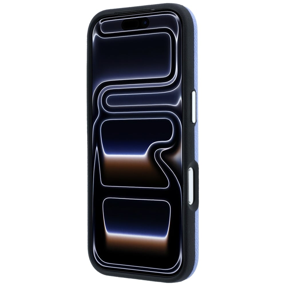 Karl Lagerfeld Grained Karl Head metallinen MagSafe-suojakotelo iPhone 18/17 Pro vaaleansininen