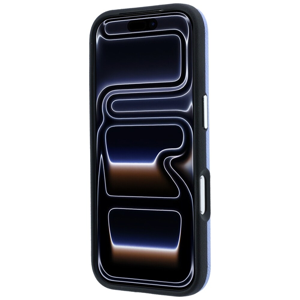 Karl Lagerfeldin Grained Heads -metallinen MagSafe-suojakotelo iPhone 18 Pro / 17 Pro - Sininen