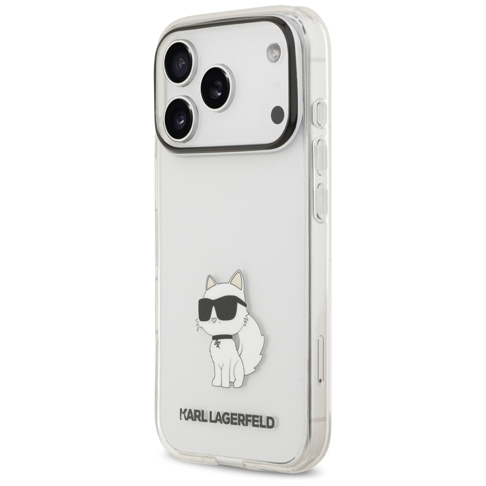 Karl Lagerfeld IML NFT Choupette -suojakotelo iPhone 18 Pro / 17 Pro - Läpinäkyvä