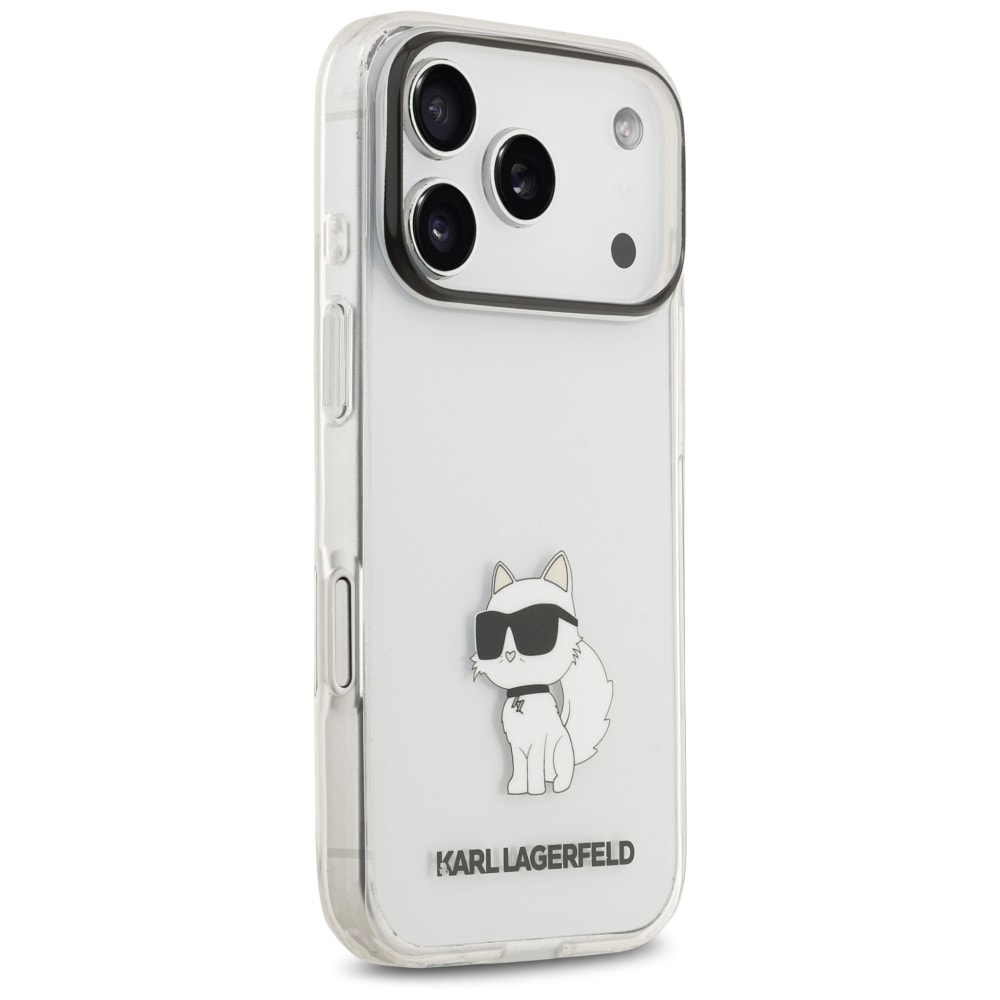 Karl Lagerfeld IML NFT Choupette -suojakotelo iPhone 18 Pro / 17 Pro - Läpinäkyvä