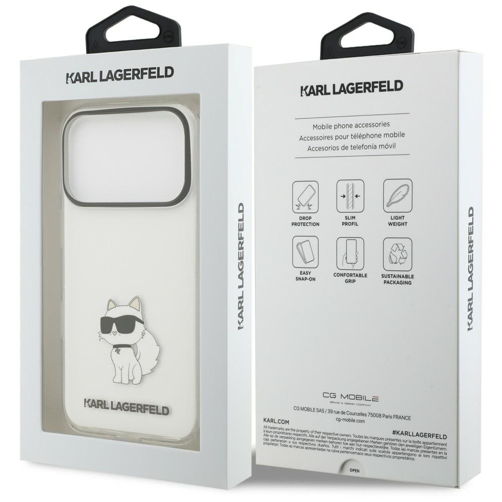 Karl Lagerfeld IML NFT Choupette -suojakotelo iPhone 18 Pro / 17 Pro - Läpinäkyvä