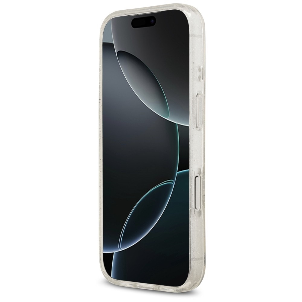 Karl Lagerfeld IML NFT Glitter Karl&Choupette -suojakotelo iPhone 18 Pro / 17 Pro - Läpinäkyvä