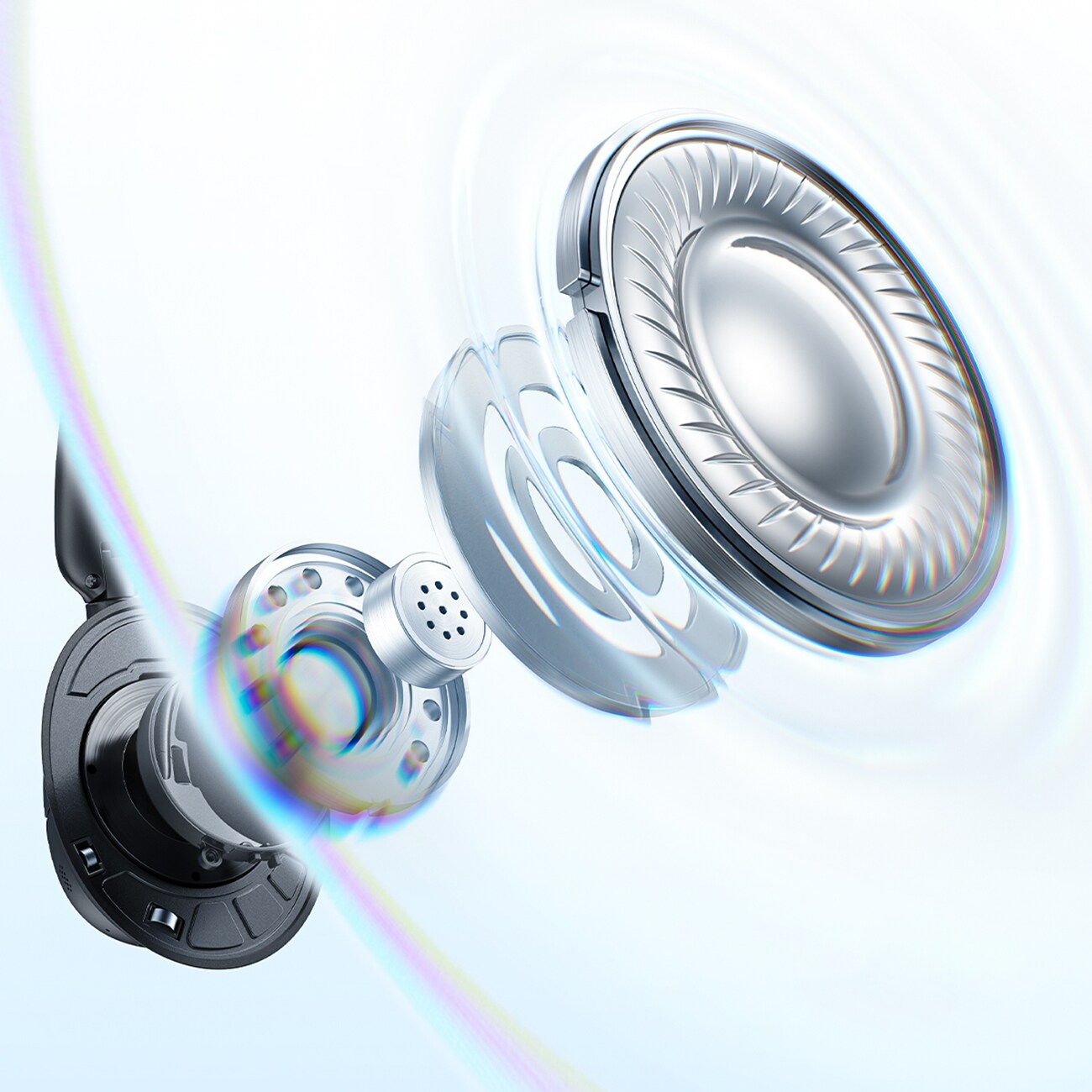 Baseus Bass BH1 NC Lite -langattomat over-ear-kuulokkeet, ANC – harmaa