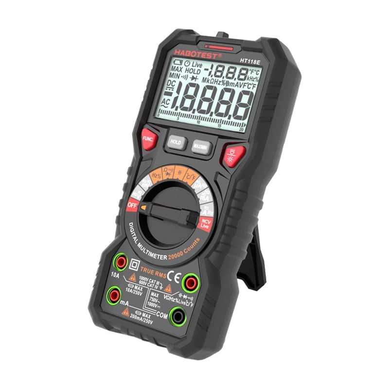 Habotest HT118E Yleismallinen digitaalinen yleismittari True RMS NCV