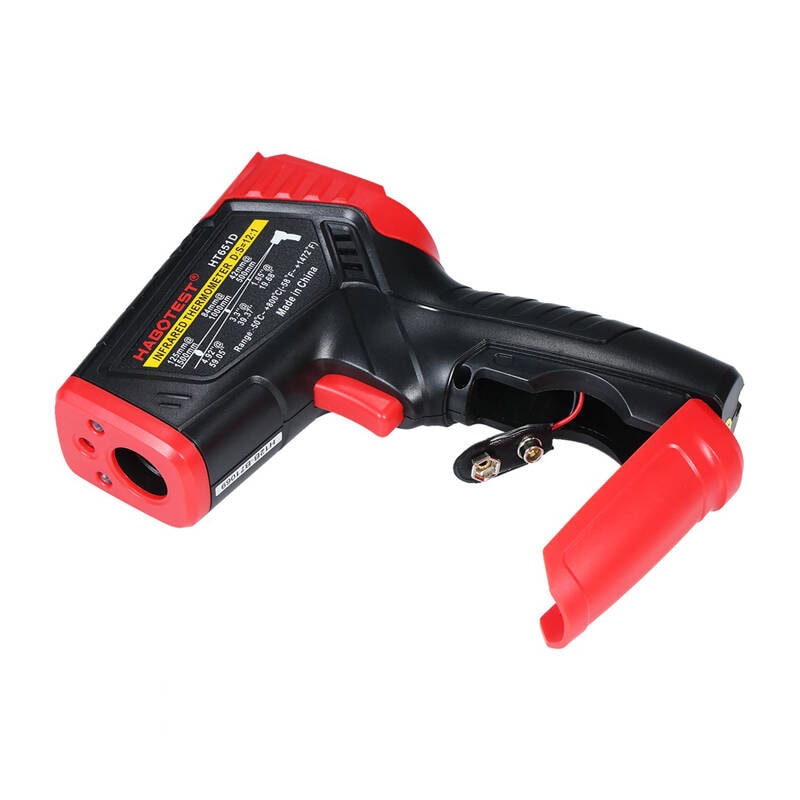 Digitaalinen laserpyrometri Habotest HT651D, kosteusmittari