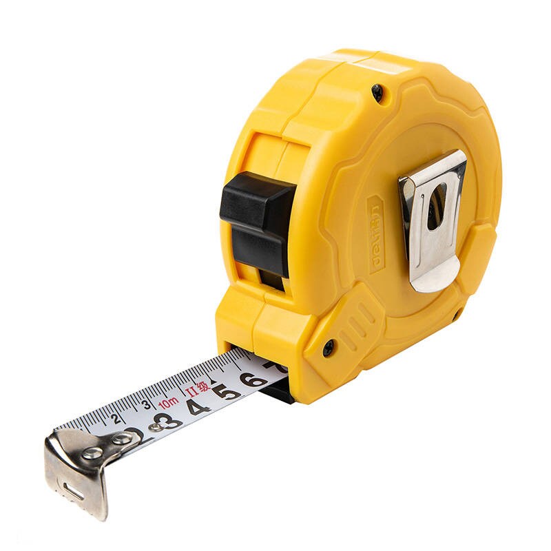 Teräsmittanauha 10m/25mm Deli Tools EDL9010B (keltainen)