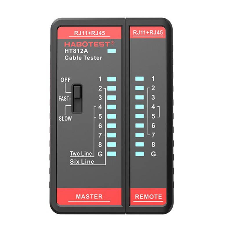 Habotest HT812A RJ45/RJ14/RJ12/RJ9 -verkkokaapelin testeri