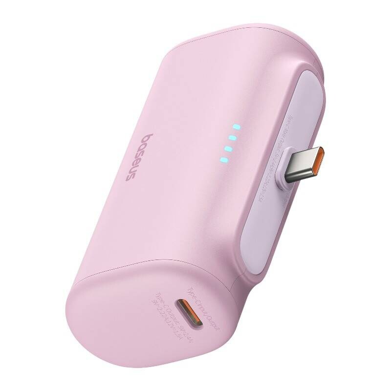 Powerbank Baseus Compact USB-C 5000mAh, 20W (vaaleanpunainen)
