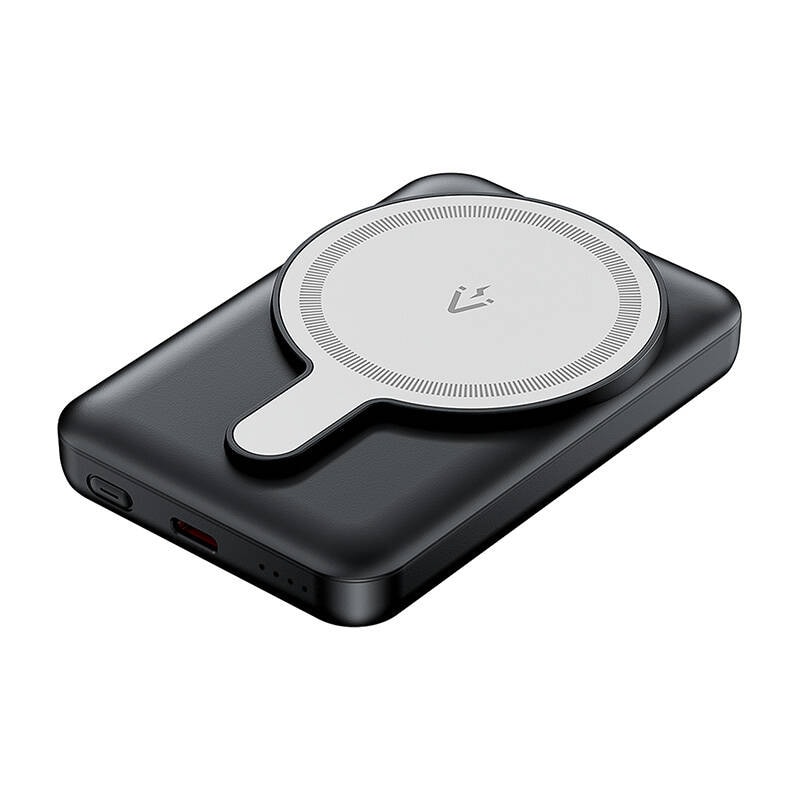 Vention FHSB0 5000mAh 20W magneettinen tehopankki + USB-A USB-C-kaapeli (musta)