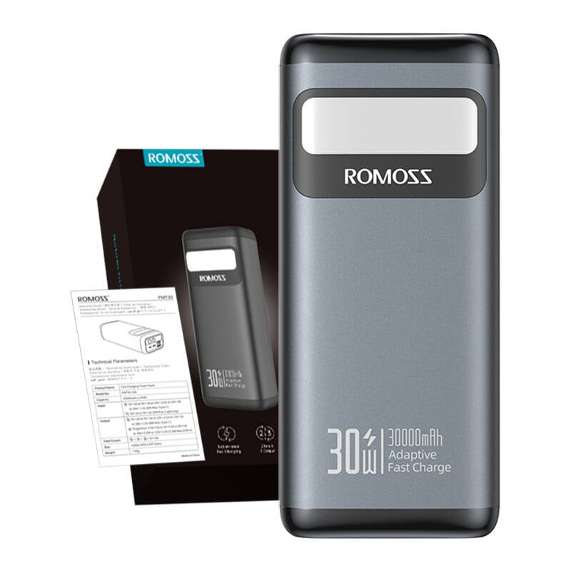 Powerbank PMT30 Romoss 30000mAh 30W (musta)