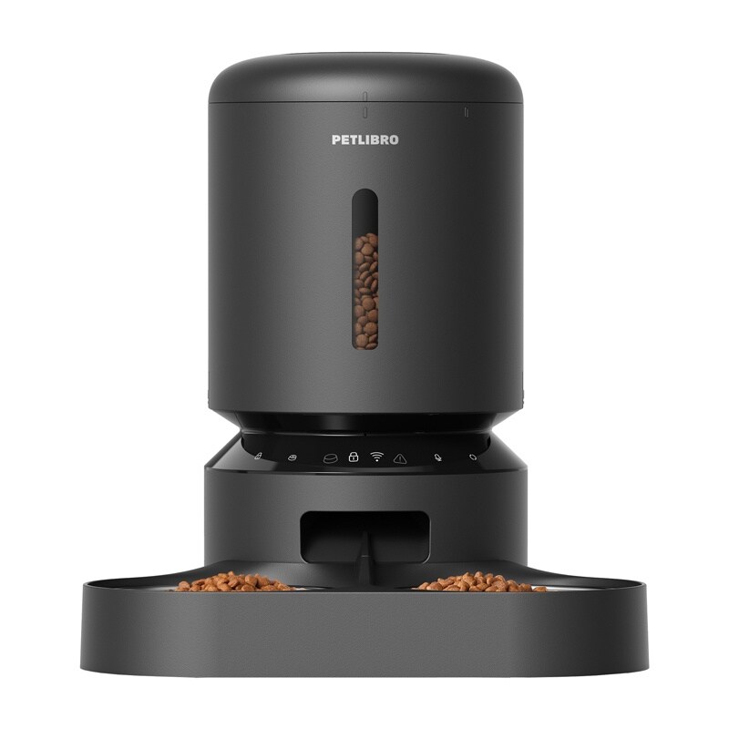 Petlibro Granary ruoka-annostelija kaksinkertaisella kulholla, Wifi, 5L (musta)