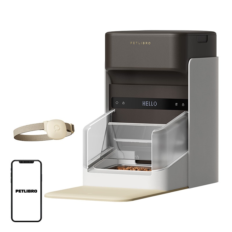 Petlibro RFID-älykäs ruoka-annostelija, jossa on kaulus, 3L