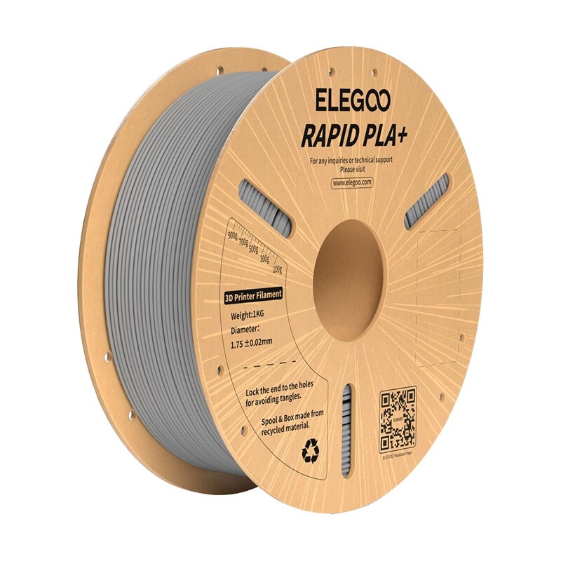 ELEGOO Rapid PLA+ filamentti (harmaa)
