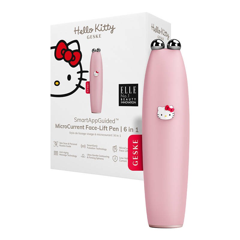 MicroCurrent Face-Lift Pen 6 in 1 Geske APP:lla (Hello Kitty pinkki)