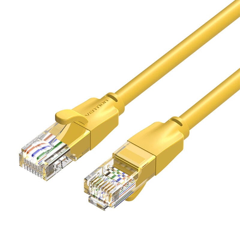 Verkkokaapeli UTP CAT6 Vention IBEYF RJ45 Ethernet 1000Mbps 1m keltainen