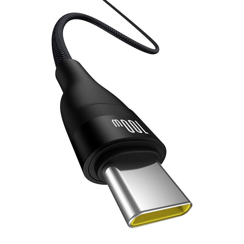 Latauskaapeli Baseus Flash 2 USB - USB-C 100W, 2m (musta)
