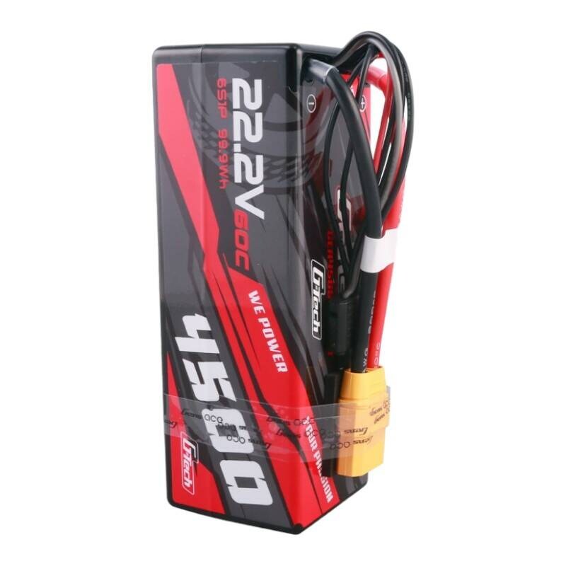 Gens ässä G-Tech 4500mAh 6S1P 22.2V 60C HardCase RC auto Lipo akku 14#