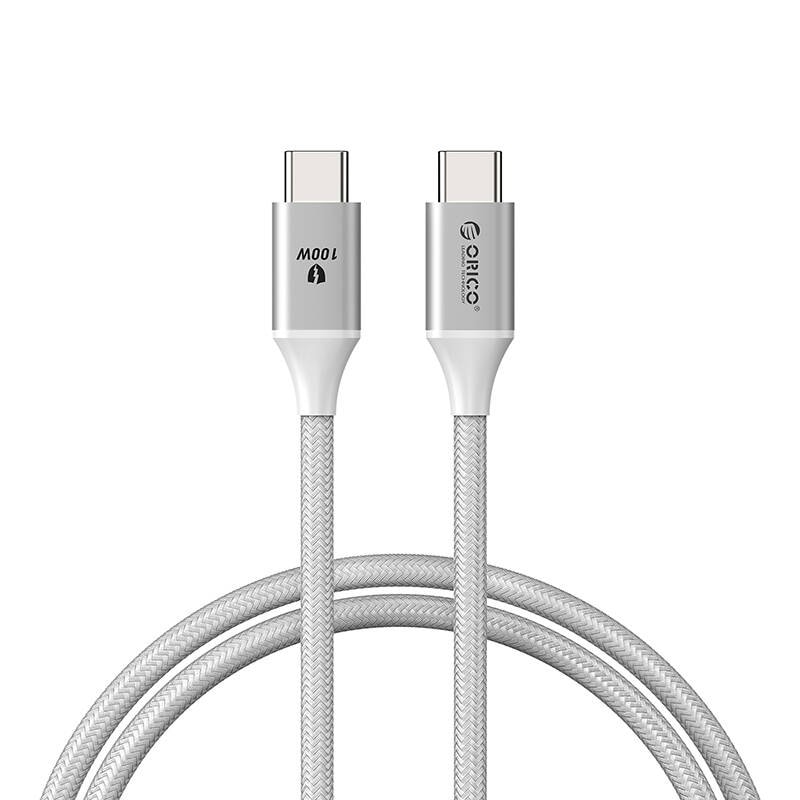 Orico USB-C-latauskaapeli 1 m 100W PD – Valkoinen