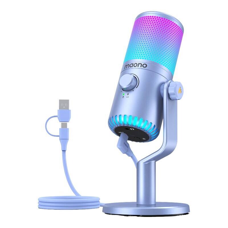 Maono DM30RGB mikrofoni violetti