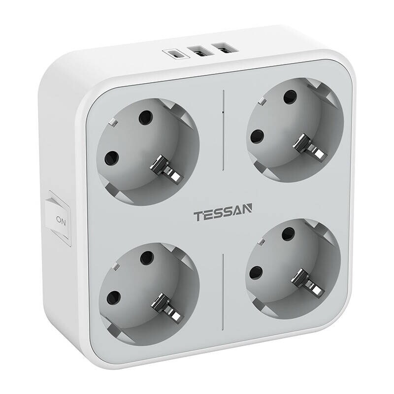 Tessan seinäpistorasia TS-302-DE-C