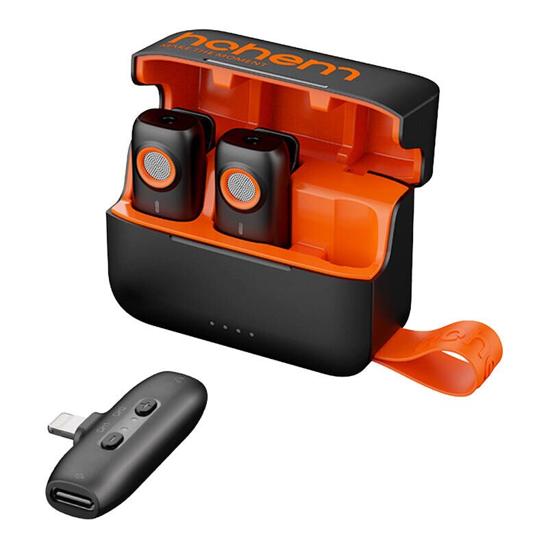 Hohem-mikrofoni (2TX + 1RX + latauskotelo)