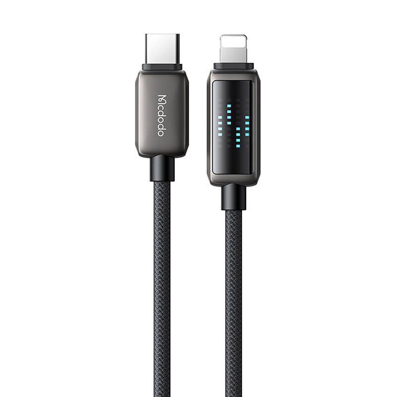 Mcdodo CA-2630 USB-C Lightning-kaapeli, 36W, LED-näyttö, 1,2m