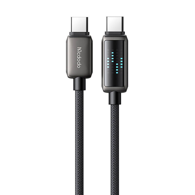 Mcdodo CA-4250 USB-C-USB-C-kaapeli, 100W, LED-näyttö, 1,2m