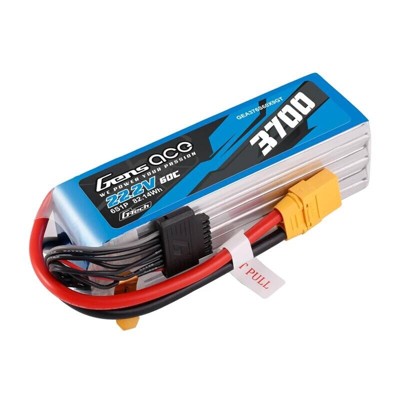 Akku Lipo Gens Ace G-Tech 3700mAh 22.2V 60C 6S1P XT90 Xt90
