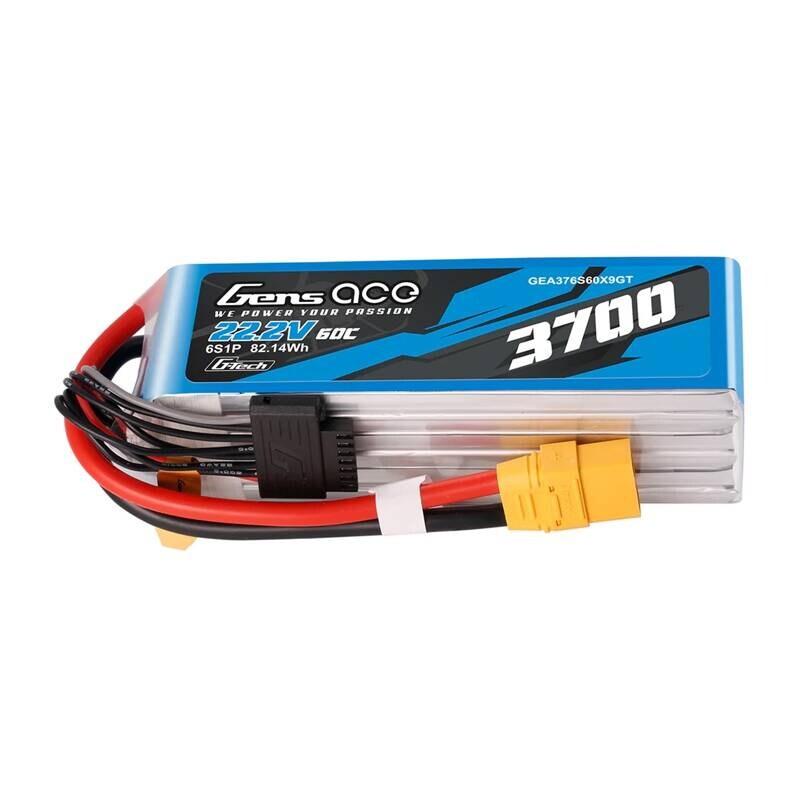 Akku Lipo Gens Ace G-Tech 3700mAh 22.2V 60C 6S1P XT90 Xt90