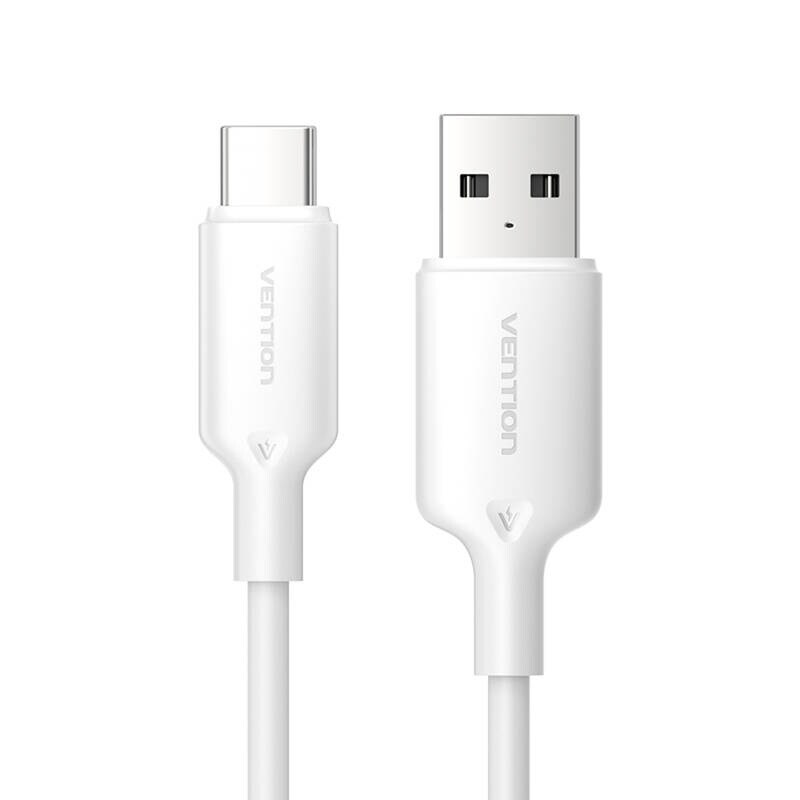 USB 2.0 A - USB-C 3A kaapeli Vention CTQWF 1M (valkoinen)