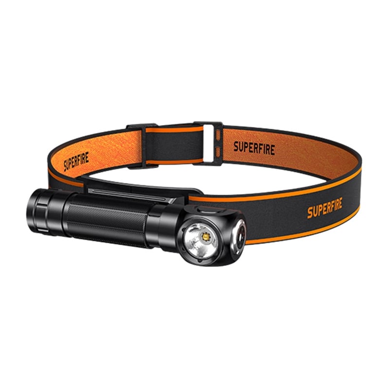 Superfire TH04-S, 1000lmm USB-C otsalamppu taskulamppu