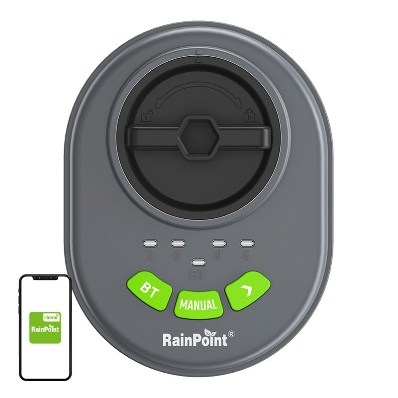RainPoint 4-vyöhykkeinen sadetinohjain sovelluksella, Bluetoothilla
