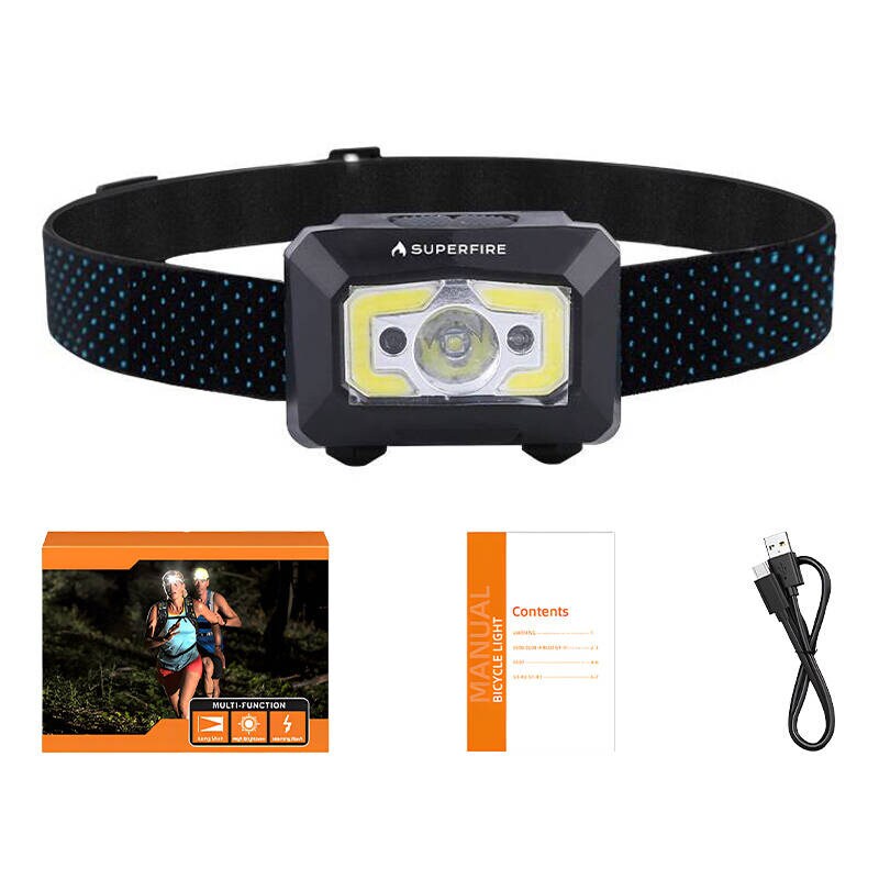Superfire X30 -ajovalaisin, 340 lm, USB, 5 tilaa, 130 m