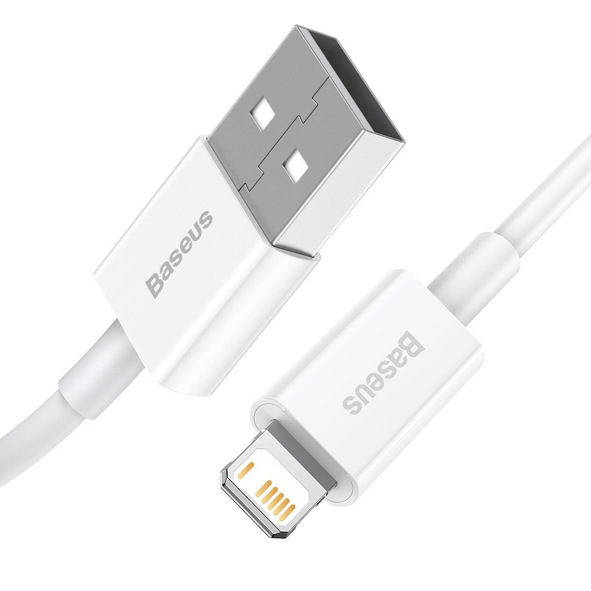 Baseus Superior-sarjan kaapeli USB-Lightning, 2.4A, 1m (valkoinen)