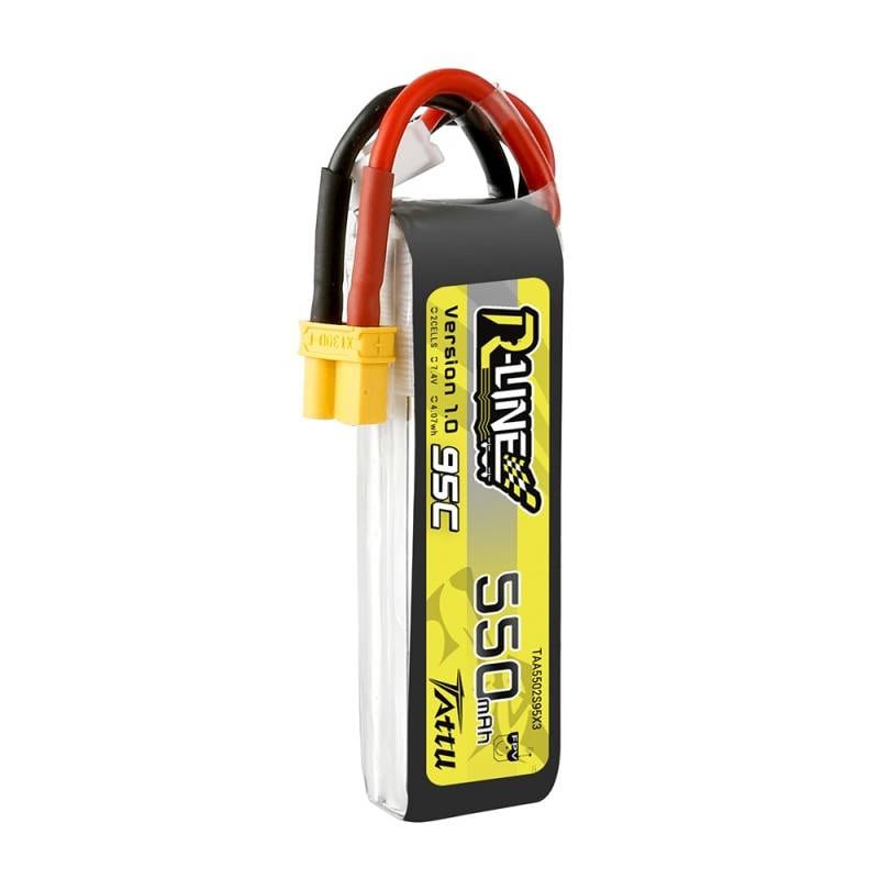 Akku Tattu R-Line 550mAh 7.4V 95C 2S1P XT30