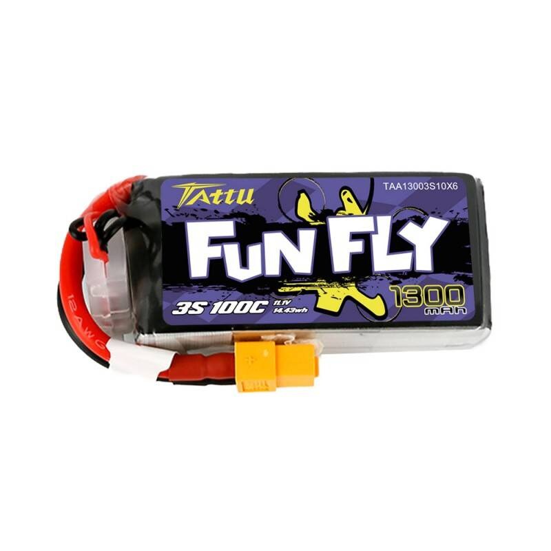 Akku Tattu Funfly 1300mAh 11,1V 100C 3S1P 3S1P